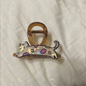 Cute Cat Acrylic Hair Clip Hair Claw Brown
